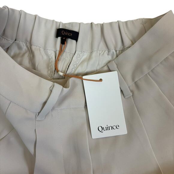 NWT Quince Khaki Pleated Shorts 4 - Picture 4 of 5